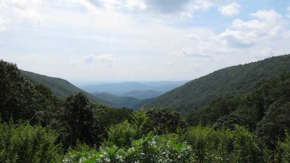 The Devil's Garden Overlook on the Blueride Parkway in North Carolina